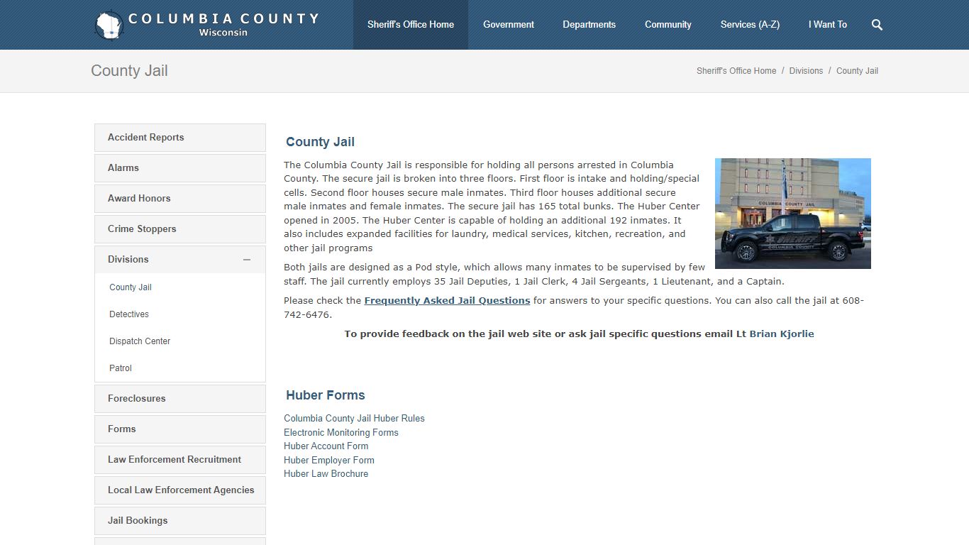 Columbia County Sheriff's - County Jail